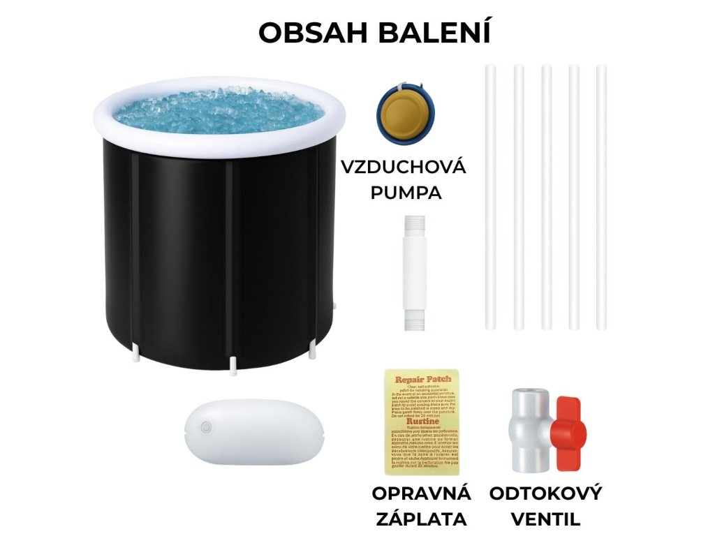 Obsah balení otužovacího sudu